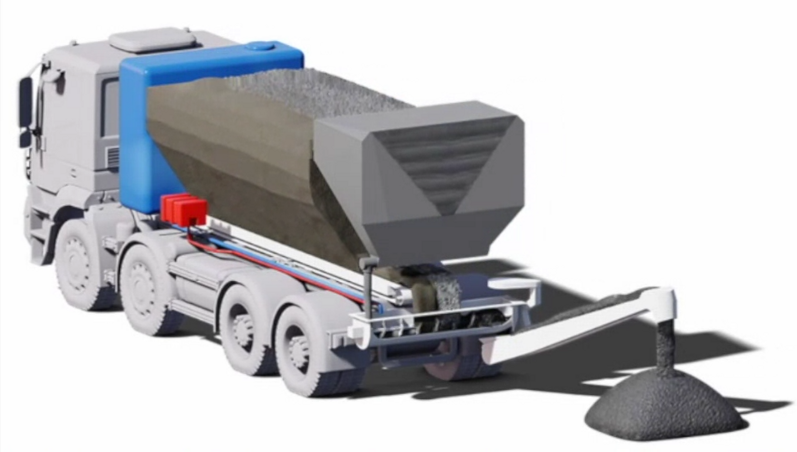On-site concrete production and placement